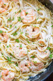 This one was fun to make pretty at the end with all the lemons. Creamy Shrimp Pasta Recipe Video Natashaskitchen Com