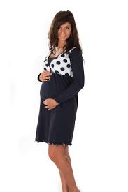 Camicie da notte e magnifici pigiami premaman per donne in attesa! Camicia Da Notte Per Gravidanza E Allattamento Manica Lunga Premamy