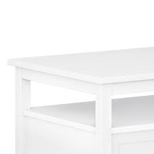 By simpli home (46) new. Simpli Home Warm Shaker Coffee Table White Axcwsh01 Wh Best Buy