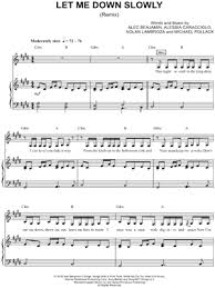 Print and download sheet music for a spoonful of sugar by julie andrews. Alec Benjamin Alessia Cara Let Me Down Slowly Remix Sheet Music In C Minor Transposable Download Print Sku Mn0192608