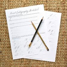 Printable Pencil Calligraphy Worksheet The Postman S Knock Pencil Calligraphy Hand Lettering Worksheet Calligraphy Worksheet Free printable pencil calligraphy worksheets.
