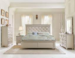 Gaining a tufted bedroom sets can take quite a bit of time and money. Celandine Vinyl Tufted Platform Bedroom Set Silver By Homelegance Sohomod Com