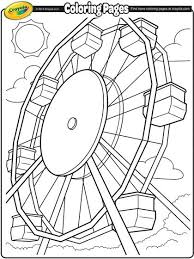 Ferris Wheel Coloring Page Crayola Coloring Pages Free Coloring Pages Coloring Pages