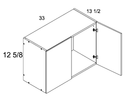 I need some information about kitchen cabinet sizes. W3323 13 5 Deep Wall Cabinet Torino Dark Wood Kitchen Cabinets