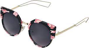 Personalize it with photos & text or purchase as is! Floral Cats Eye Rock Eyewear Sunglasses Emp