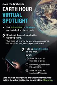 Once again, the organisers of earth hour have suggested different ways people can get involved with the event from the comfort of their own home. Dvwqodbpsera5m
