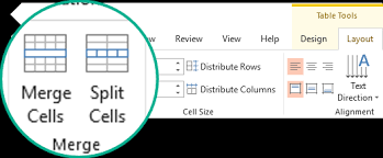 In google sheets on the web, select cells, then choose data | split text to columns. Merge Split Or Delete Table Cells Office Support
