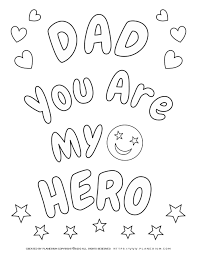 My hero academia is an anime series by studio bones based on the japanese superhero manga of same name. Father S Day Coloring Page My Dad Is My Hero Planerium