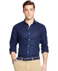 Polo Ralph Lauren Linen Estate Shirt Casual Button Down Shirts Men Macy S Men Fashion Casual Outfits Mens Casual Outfits Summer Mens Casual Outfits