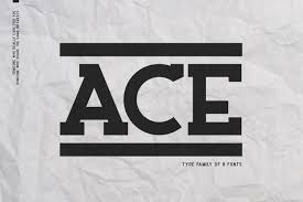 Free svg image & icon. Ace Family Font By Factory738 Creative Fabrica