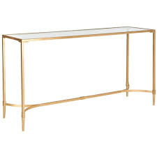 Safavieh Antwan Gold Tempered Glass Top Console Table Fox2546a The Home Depot Glass Console Table Console Table Furniture