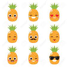 Maybe you would like to learn more about one of these? Cartoon Cute Pineapple With Different Expressions Happy Fruit Royalty Free Cliparts Vectors And Stock Illustration Image 125285863