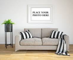 Free Interior Photo Frame Mockup Beach House Wall Decor Interior Photo Frame Mockup Free