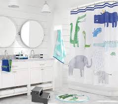 Have a look at a thrift retailer. Safari Printed Kids Shower Curtain Pottery Barn Kids
