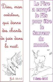 J'ai eu envie d'en préparer pour. Coloriages De Marques Pages Avec Des Versets De La Bible