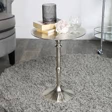 Same day delivery 7 days a week £3.95, or fast store collection. Round Silver Side Table Flora Furniture