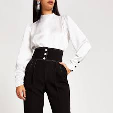 Hot women in satin blouses are orgying in front of a fire place, in the late afternoon 34:24. River Island White Blouse Cheap Online