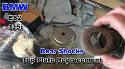 2008 BMW 135i E82 - Rear Shocks Top Plate Replacement - YouTube