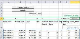 Production Planning In Excel Separate Data Calculation And