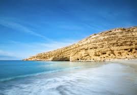 Matala is located 42 miles (67 kilometers) southwest of heraklion. Matala