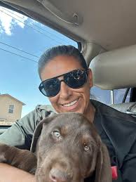 Tyson has to feel me to sleep. Skippy in the.background not so happy.  .....4lb older Chihuahua !