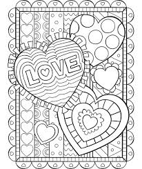 Valentine day hearts coloring pages. Valentine Hearts Coloring Page Crayola Com