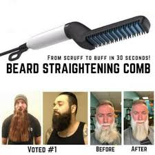 Men S All In One Ceramic Beard Styling Iron Beard Straightening Hair Beard Styles Hair Styler