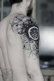 30 Bold And Distinctive Blackwork Tattoos Amazing Tattoo Ideas Geometric Tattoo Geometric Tattoo Design Geometry Tattoo
