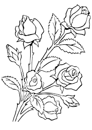 Print Coloring Image Momjunction Rose Coloring Pages Flower Coloring Pages Flower Drawing