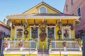 5 New Orleans Houses Dressed Up For Mardi Gras The most common mardi gras decor material is cotton.