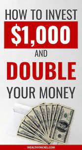 So, are you wondering how to get started with investing a smaller dollar amount? How To Invest 1 000 Dollars And Double It Investing Investing Money Personal Finance