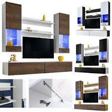 Modern wall units are known for their extreme simplicity as well as their geometric designs and structures. Furniture Living Room Set Cupboard Tv Unit Modern Cabinet Wall Shelf Stand Fly Ebay