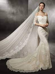 Check spelling or type a new query. Meerjungfrau Brautkleid Carmen Ausschnitt Ivory Blumen Spitze Mit Armel Schleppe