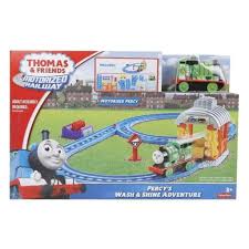 Thomas & friends (originally known as thomas the tank engine & friends or simply thomas the tank engine; Mainan Kereta Api Thomas And Friends Fisher Price Motorized Railway E5002 Percys Wash Shine Shopee Indonesia