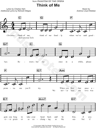 Repertoire choosing the most effective wedding ceremony a beginner guitarist can study in a short time. Think Of Me From The Phantom Of The Opera Sheet Music For Beginners In C Major Download Print Clarinet Sheet Music Piano Music Easy Flute Sheet Music