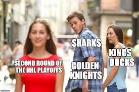 All players timo meier gustav nyquist marcus sorensen kevin labanc tomas hertl logan couture brent burns evander kane justin braun joakim ryan joe pavelski erik karlsson melker karlsson. Nhl Playoffs Imgflip