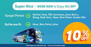 There is no ets train from sungai petani to butterworth so you have to take the ktm komuter train on this route. Easybook Super Nice Bus Ticket 10 Off From Sungai Petani Or Butterworth Harga Runtuh Harga Runtuh Durian Runtuh