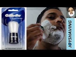 Gillette शेविन गब्रश का उपयोग कैसे करें | Gillette Shaving Brush Use and  Review - YouTube