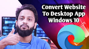 You expect to read something about being able to turn everything into a windows 10 (= windows universal) app, but instead you get to read about being able to make revamped shortcuts to websites. Convert Any Web App Or Website To Windows 10 App Youtube