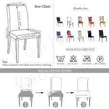 Us 1 59 55 Off Spandex Elastic Dining Chair Covers For Weddings Stretch Chair Slipcover For Office Banquet Kitchen Seat Cover Housse De Chaise In