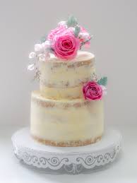 Semi Naked Cake Tutorial Mit Hinweisen Zu Echten Blumen Ofenkieker