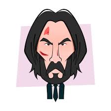 John Wick Keanu Reeves Caricatura Caricature Johnwick John Wick Keanureeves Keanu Reeves Parabellum Movi Caricature Hero Inspiration Comic Heroes