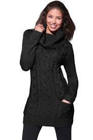 Withchic Black Cowl Neck Cable Knit Sweater Dress Cable Knit Sweater Dress Sweater Dress Cheap Sweater Dress