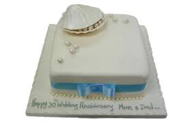 Browse our cake designs in our cake galleries from birthdays to anniversaries to wedding cakes we can create your perfect cake in tamworth & west midlands. Pearl Anniversary Cake