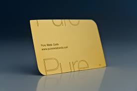 Whatever the circumstances, and whomever the individual you're presenting yourself to, a gold card is sure to make a mark. British Owned Hong Kong Based Startup Puremetalcards Com Launches Solid Gold Business Cards In A Bid To Provide The Ultimate Holiday Gift For People Who Have Everything