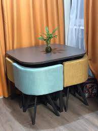 4.3 out of 5 stars. Space Saving Dining Sets For 4 Not Only Does This Dining Table Add Timeless Charm To Your Humble Abode But It Also Extends Enough Space For All The Magic To Happen Doutrinaepoesias