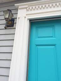Maybe you would like to learn more about one of these? Gray House No Shutters Turquoise Door White House Black Shutters