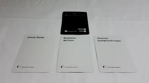 If you don't know what 'cards against humanity' is, think 'apples to apples' on crack.the questions and answers are vulgar and offensive to say the least. Cards Against Humanity 2009 Nsfw Meeple Like Us