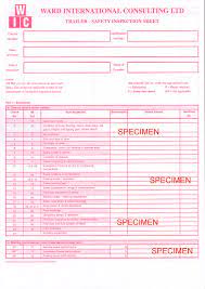Hgv inspection is situated in albert johnson quay. Trailer Inspection Pad Ward International Consulting Ltd