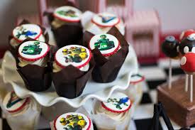 This free printable includes 8 different cupcake toppers and prints 12 to a sheet from a pdf file. Mario Kart Birthday Party Ideas Photo 6 Of 121 Catch My Party